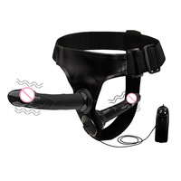 Sex Toy Double Insert Dildo Strap-on Télécommandé Vibrant et Insérable pour Femmes
