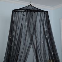 Dôme de lit pour enfants Princesse qui brille dans le noir, grande moustiquaire, tente de jeu pour berceau avec lumières étoiles, décoration de chambre