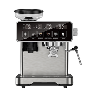 Machine à café Anbolife 0,4 L avec réservoir à lait, écran numérique, 240 V, expresso, latte, cappuccino, avec moulin à café conique intégré, 20 bars - Product Image 4