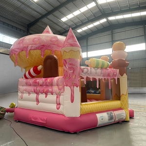 Château gonflable commercial pour enfants, idéal pour les fêtes de filles, avec thème crème glacée - Product Image 2