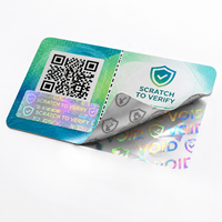 Étiquettes adhésives de sécurité anti-contrefaçon avec code QR dynamique personnalisé pour l'emballage de parfums, shampooings et lotions, logo personnalisé