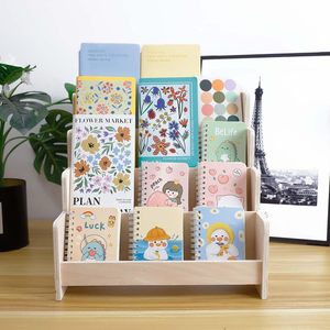 Expositor <span class=keywords><strong>de</strong></span> Tarjetas <span class=keywords><strong>de</strong></span> Felicitación <span class=keywords><strong>de</strong></span> Madera <span class=keywords><strong>de</strong></span> 4 Niveles, Organizador <span class=keywords><strong>de</strong></span> Pegatinas Color Madera, Estante para Postales, Fotos y Papelería - Product Image 6