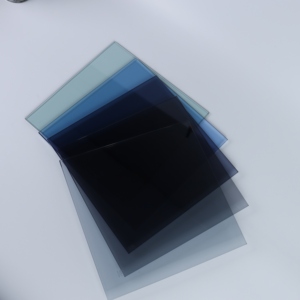 Verre réfléchissant teinté à revêtement solaire gris bleu étoilé de 8 mm pour murs-rideaux et fenêtres à économie d'énergie - Product Image 3