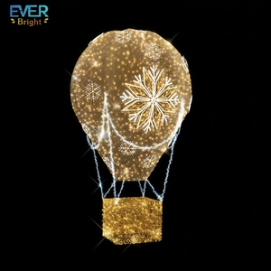 IP65 imperméabilisent la lumière extérieure de motif de la décoration LED de lumière de Noël de montgolfière - Product Image 4