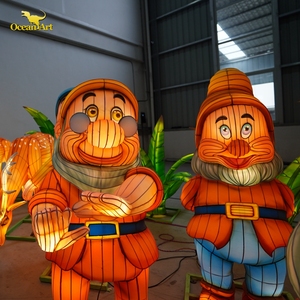 <span class=keywords><strong>Lanterna</strong></span> Decorativa Natalizia in Seta a Tema Festival per Parco Esterno - Product Image 2