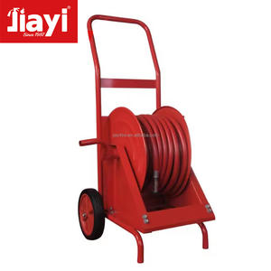 레드 블랙 컬러 고무 호스 19mm 25mm 33mm 화재 호스 릴 (노즐 스윙 고정 호스 릴 포함) - Product Image 3