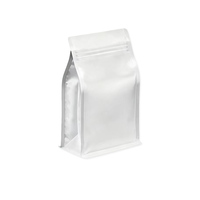 Pochette à bec verseur pour café, imprimée sur mesure, à huit soudures latérales, en film laminé de qualité alimentaire, sachet refermable à fermeture éclair pour l'emballage des grains de café