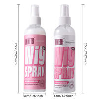 Spray démêlant et lissant professionnel sans rinçage pour perruques en cheveux naturels et synthétiques, pH 5 équilibré, 250 ml