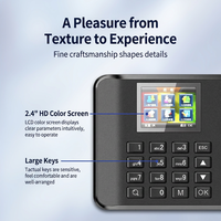 Machine de pointage des empreintes digitales avec écran couleur HD, export USB, audio unidirectionnel, réinitialisation, pour le contrôle des présences des employés de bureau
