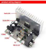 Hazır stokları yeni orijinal tda7home Stereo amplifikatör 38W + 38W ev amplifikatör ses sistemi için aktif amplifikatör kurulu