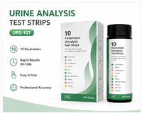 Bandelettes de test urinaire URS-10T, 10 paramètres, kit d'analyse d'urine, bandelettes de test urinaire médical