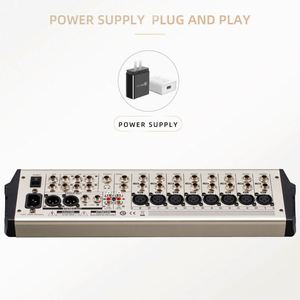 Canal audio 12 do misturador plástico feito em China Misturador audio amplificado - Product Image 3