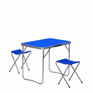2.3英尺Smarty折叠桌，27.6英寸 (50x70cm) 迷你野营桌，铝制小尺寸折叠桌，用于旅行和野餐