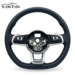 Volant Modifié en Cuir Personnalisé SOON TODA pour VW <span class=keywords><strong>Golf</strong></span> <span class=keywords><strong>7</strong></span> <span class=keywords><strong>Golf</strong></span> 6 MK7 MK6 avec LED <span class=keywords><strong>R</strong></span> et Fibre de Carbone - Product Image 1