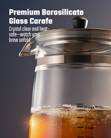 Percolateur à café de grande capacité 1,8 L, 12 tasses, accessoires de cuisine, voyage, camping, bar à café
