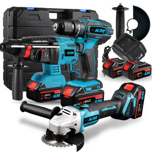 Ensemble d'outils sans fil Makita 4 pièces avec batterie au lithium, perceuse à percussion, meuleuse d'angle, clé à chocs, pour percer, couper et rénover - Product Image 5