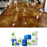 Résine époxy de qualité industrielle pour revêtement de sol |   Peinture époxy liquide transparente avec résistance à l'abrasion et au glissement