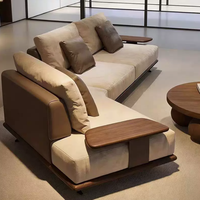 Nouveau canapé monoplace mobile de style chinois moderne et minimaliste, en bois massif de noyer noir d'Amérique du Nord, pour salon
