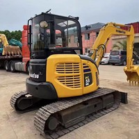 Mini-excavatrice Komatsu PC55MR d'occasion, tracteur, fabriquée au Japon, d'origine, 5T 5,5 tonnes, certifiée CE EPA, avec moteur d'origine