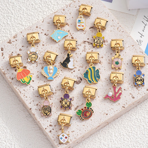 Modular Pendant Bracelet Ocean Series Zinc Alloy Detachable DIY Charm Unisex Gift Jewelry Accessories - Product Image 2