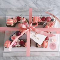 Boîtes à gâteaux numérotées en plastique transparent résistant