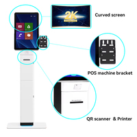 23.6 32 pouces Android Pay Atm Bill écran tactile Restaurant Commande Machine Smart Terminal Pos Cash Self Service Paiement Kiosque
