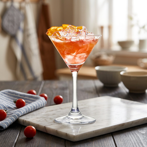Verres à cocktail en verre écologiques créatifs CRYSTAL COAST, gobelets à martini à tige torsadée, 500-1000 ml, vaisselle moderne pour bar et fêtes - Product Image 4
