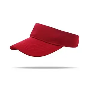 하이 퀄리티 바이저 여성 와이드 모자 여름 사용자 정의 해변 조정 빈 면 선 바이저 모자