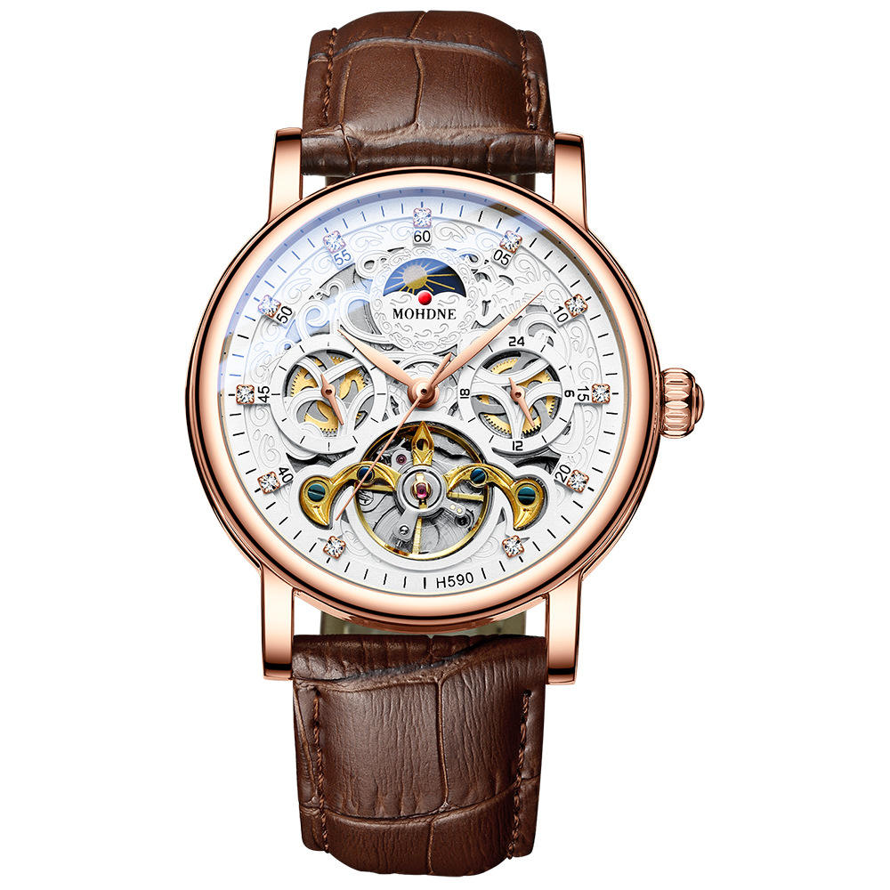 เส้นสีน้ำตาล-โรสโกลด์-ขาว