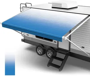Tissu en vinyle de remplacement pour auvent de caravane imperméable et anti-UV pour pare-soleil auvent de camping-car pour camping-car, remorque et camping-car