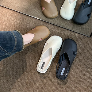 Fashionable Versatile Soft Soled Beach Shoes For Outerwear Paired With Casual Flat <b>Slippers</b> For <b>Women</b> - Product Image 6