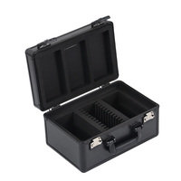 Boîte de rangement pour cartes gradées à 3 rangées, pour cartes de sport, cartes de baseball gradées, avec serrure TSA / serrure à code de qualité supérieure, style populaire