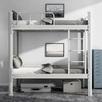 Lit d'appartements superposés en acier à double armature métallique détachable Lits superposés en métal
