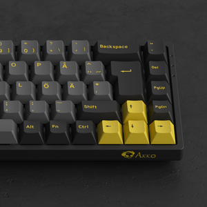 Clavier AKKO OEM Noir & Or 3068B <span class=keywords><strong>Plus</strong></span> ISO RGB, Tri-mode Hot-Swappable (BT5.0/2.4G/USB-C), Design Durable - Product Image 2