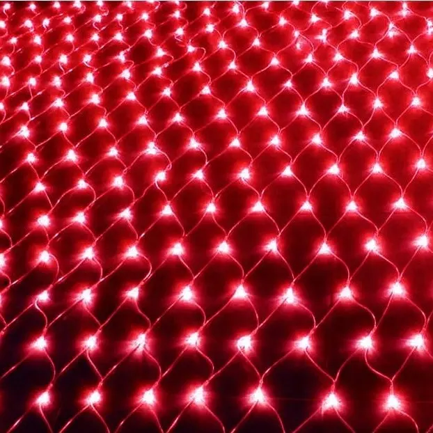 Lumières de ficelle 2x2m 256 led Net Maille Fée Scintillantes flash lampe Maison Jardin Noël Mariage arbre De Noël partie Guirlande Décoration