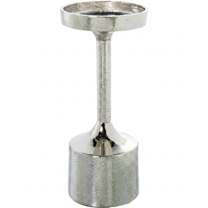 <b>Night</b> Edit Candle <b>Stand</b> Durable Home Decoration Metal Candle Holder Tall Textured Base White Candle Included - Product Image 1