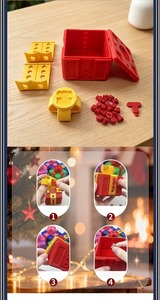 Scatola Regalo 3D Stampata, Novità Giocattolo Natalizio, Scherzo Creativo, Decorazione per Scrivania Ufficio - Product Image 3