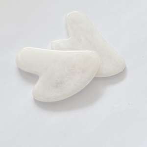 Raspador de Gua Sha de Jade Blanco, - Product Image 4
