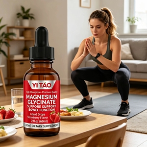 Gotas de Glicinato de Magnesio 60ml, Suplemento Líquido con Sabor a Fresa, Fórmula de Alta Absorción para Apoyo a la Función Intestinal - Product Image 5