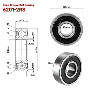 Marca Original Japão Bearing Yamaha Bearing Referência Cruz 6202 Bearing ZZ 2RS Deep Groove Ball Bearing para Rolamento Motocicleta - Product Image 2