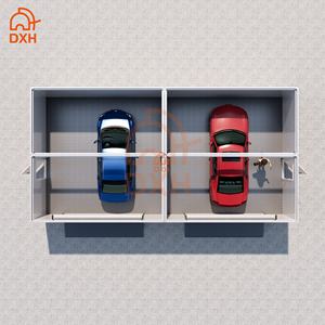 DXH заказной недорогой современный сборный 2-х автомобильный паркинг сэндвич-панель контейнерный дом с двойным хранением гаража для Автостоянки - Product Image 5
