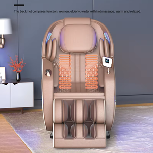 Chaise de <span class=keywords><strong>massage</strong></span> intelligente de luxe 3D à gravité zéro, <span class=keywords><strong>massage</strong></span> complet du corps, shiatsu, étirement, <span class=keywords><strong>massage</strong></span> thaïlandais, avec cuir PU, portable et pliable - Product Image 5