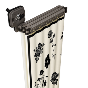Barra Retráctil para Cortina de Ducha con Ventosas, Impermeable, Juego de Cortinas Divisorias para Baño - Product Image 1