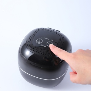 Nettoyeur à ultrasons 2-en-1 rechargeable USB et alimenté par secteur 45 KHz avec lumière UV-C, ventilateur de séchage à air et 3 réglages de minuterie pour la maison et les voyages - Product Image 5