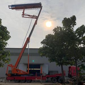เครื่องปูกระเบื้องแรงดันสูง 32 เมตร แท่นยกไฮดรอลิก Huaying โครงสร้างเหล็ก อุปกรณ์ก่อสร้างสำหรับงานบนที่สูง - Product Image 6