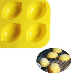 6-Cavity Non-Stick Eco-Friendly Bakeware Tray 3D Lemon Shaped Food-Grade <b>Silicone</b> Cake Mold - Product Image 3