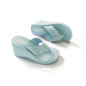 Custom <strong>Women's</strong> Wedge <strong>Flip</strong> <strong>Flops</strong> Rubber Thin <strong>Flip</strong> <strong>Flop</strong> Slipper For Beach Open Round Toe Slippers Printed - Product Image 3