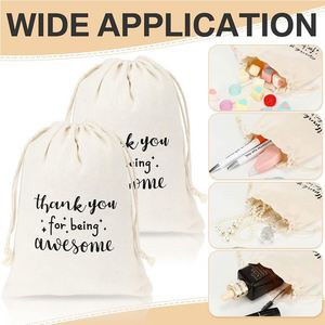 Sacs à cordon de 13*18 cm pour cadeaux de remerciement aux employés, merci de votre présence, cadeaux pour employés, merci à l'équipe, collègues - Product Image 3
