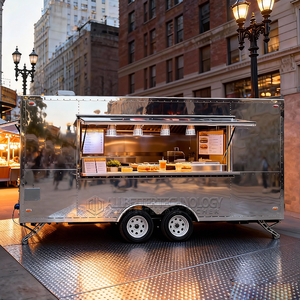 Remorque de restauration pour les centres touristiques proposant des spécialités locales, des souvenirs, des collations, de l'eau en bouteille et des boissons fraîches - Product Image 4