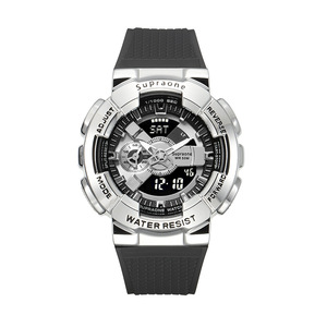 นาฬิกาข้อมือ Supraone <span class=keywords><strong>Gm110</strong></span> มัลติฟังก์ชั่น อนาล็อก-ดิจิตอล สปอร์ต ดีไซน์ทนทาน สายเรซิ่น ตัวเรือนเหล็ก สำหรับผู้ชาย - Product Image 1